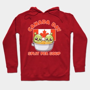 Canada Day Funny Kawaii Split Pea Soup Hoodie